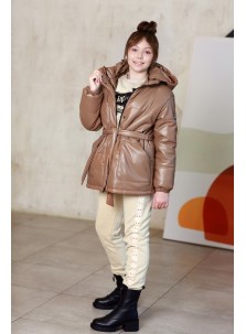 Зимняя куртка для девочки  PTiTiT цвет бежевый129