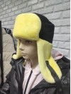 Зимняя шапка-ушанка Тиффани цвет желтый