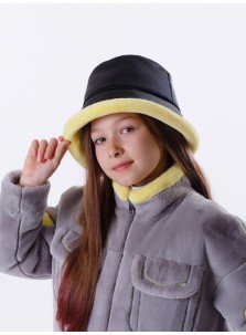 Зимняя шляпка для девочки Level Pro цвет желтый