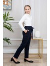 Школьные брюки для девочки Розовый Какаду арт 22509 цвет синий