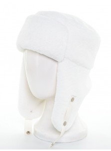Зимняя шапка-ушанка Нэнси Level Pro  цвет белый