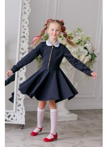 Школьное платье марки Розовый какаду арт 20206 цвет синий